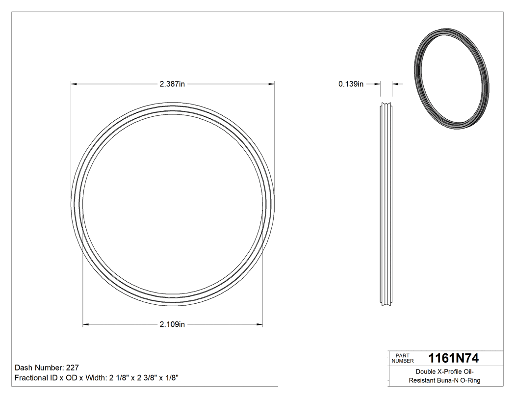 Technical drawing - 1161N74